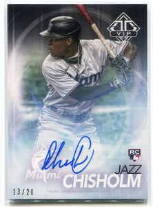 2021 Topps Transcendent VIP Party Autographs Jazz Chisholm Rookie Auto 13/20