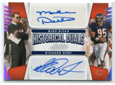 2021 Absolute Historical Autographs Silver Mike Ditka Richard Dent Dual Auto 4/5