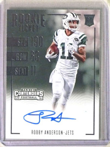 2016 Panini Contenders Rookie Ticket RC Robby Anderson Autograph Auto #259
