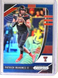 2020 Panini Prizm Draft Picks Prizms Blue Patrick Mahomes II #81