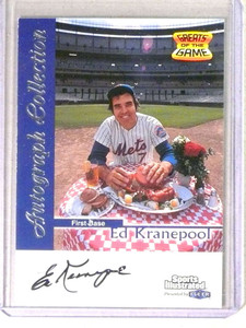 1999 Fleer Sports Illustrated Greats Of The Game Ed Kranepool Autograph 