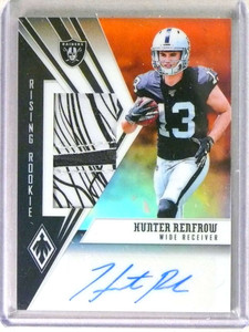 2019 Phoenix Rising Hunter Renfrow Rookie RC Glove Autograph Auto #D56/75