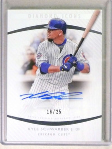 2017 Topps Diamond Icons Kyle Schwarber Autograph Auto #D16/25 #AUKS