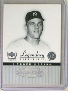 2000 Upper Deck Yankees Legends Legendary Pinstripes Roger Maris Jersey