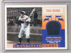 2004 Topps Heritage Grandstand Glory Yogi Berra Yankees Stadium Seat Relic