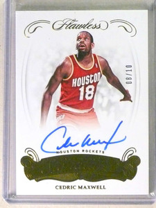 2017-18 Flawless Excellence Signatures Gold Cedric Maxwell Autograph #D/10