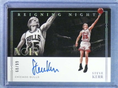 2020-21 Noir Reigning Nights Steve Kerr Autograph Auto #D68/99 #RNSKE