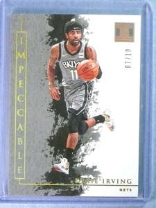 2019-20 Impeccable Holo Gold Kyrie Irving #D07/10 #23 Nets