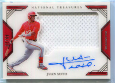 2020 National Treasures Clearly Jumbo Signatures 24 Juan Soto Jersey Auto 2/99
