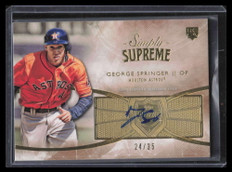 2014 Topps Supreme Simply Autographs SSUGS George Springer Rookie Auto 24/35