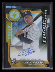 2017 Bowman Platinum Tools of Craft Autographs Gleyber Torres Rookie Auto 11/35