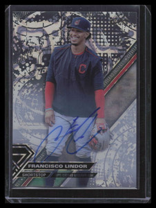 2017 Topps High Tek Clubhouse Images Autographs CIFL Francisco Lindor Auto 2/50