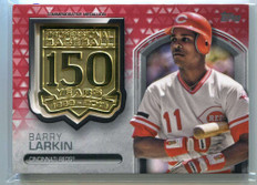 2019 Topps 150th Anniversary Manufactured Red AMMBL Barry Larkin Medallion 18/25