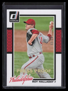 2014 Donruss Press Proofs Gold 94 Roy Halladay 43/99