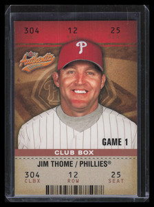 2003 Fleer Authentix Club Box 58 Jim Thome 85/100