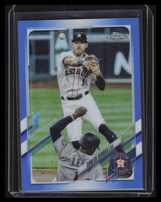 2021 Topps Chrome Blue Refractor 172 Carlos Correa 49/150