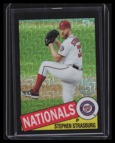 2020 Topps Update '85 Silver Pack Chrome Black Refractor cpc31 Strasburg 139/199