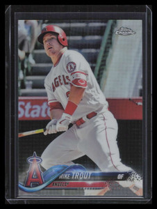 2018 Topps Chrome Refractor 100 Mike Trout (a)