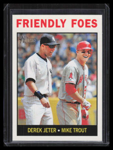 2013 Topps Heritage 41 Friendly Foes Derek Jeter Mike Trout 123812