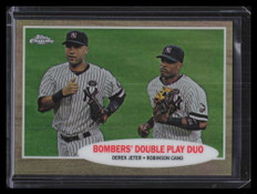 2011 Topps Heritage Chrome Refractor c102 Bombers Douple Play Cano Jeter 73/562