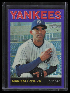 2013 Topps Heritage Chrome Purple Refractor hc42 Mariano Rivera