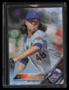 2016 Topps Chrome Blue Wave Refractor 144 Jacob deGrom 45/75