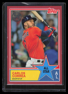2018 Topps '83 Topps All-Stars Red 83as3 Carlos Correa 2/10