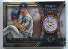 2020 Topps Tribute Stamp of Approval Orange SOAWB Walker Buehler Jersey 20/25