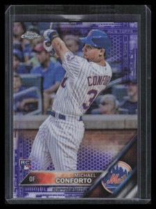 2016 Topps Chrome Purple Refractor 52 Michael Conforto Rookie 36/275