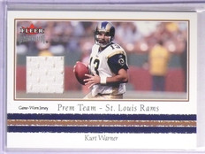 2002 Fleer Premium Prem Team Kurt Warner Jersey *67040