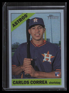 2015 Topps Heritage Chrome Refractor thc563 Carlos Correa Rookie 494/565