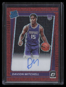 2021-22 Donruss Optic Rated Signatures Choice 155 Davion Mitchell Rookie Auto