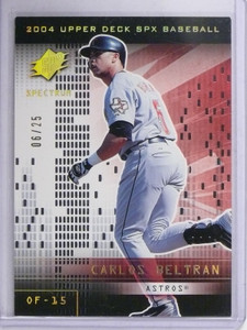 2004 Upper Deck SPx Spectrum Carlos Beltran #D06/25 #34 *64827