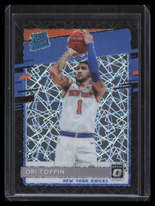 2020-21 Donruss Optic Black Velocity 158 Obi Toppin RR Rated Rookie 26/39