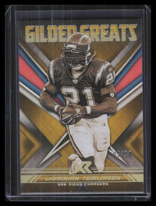 2020 Panini XR Gilded Greats Gold 14 LaDainian Tomlinson 5/10