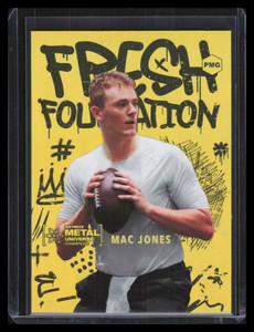 2021 Metal Universe Fresh Foundation Precious Metal Gems Mac Jones Rookie 74/100