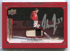 2019-20 Chronology Canvas Autographs Red CAOK Olaf Kolzig Patch Auto