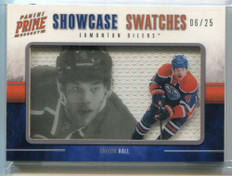 2011-12 Panini Prime Showcase Stitches 39 Taylor Hall Jumbo Jersey 6/25