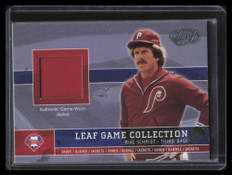 2003 Leaf Game Collection 3 Mike Schmidt Jacket Jersey 117/150