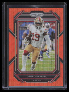 2022 Panini Prizm Prizms Orange Wave Refractor 265 Deebo Samuel 20/60