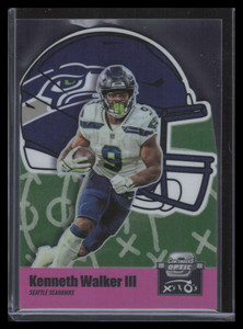 2022 Panini Contenders Optic Xs and Os Pink 31 Kenneth Walker III Rookie 56/75