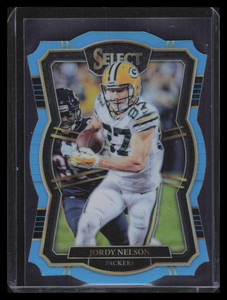 2017 Select Prizm Light Blue Refractor Die Cut 176 Jordy Nelson 22/99 Premier