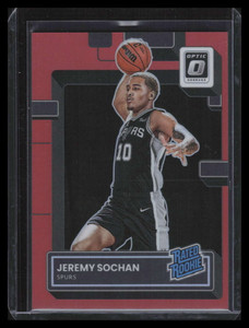 2022-23 Donruss Optic Red Refractor 236 Jeremy Sochan RR Rated Rookie 57/99