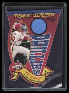 2003 Fleer Fall Classics Pennant Aggression Game Used Mike Schmidt Jersey 81/100