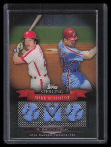 2010 Topps Sterling Career Chronicles ccr39 Mike Schmidt Triple Jersey 16/25