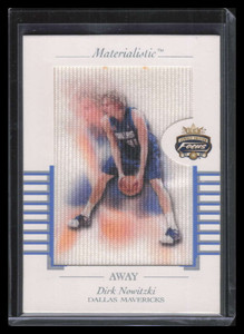 2001-02 Fleer Focus Materialistic Away 7 Dirk Nowitzki