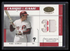 2003 Leaf Certified Materials Fabric of the Game 67ps Mike Schmidt Jersey 42/50