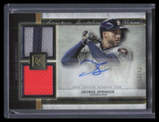 2020 Topps Museum Signature Swatches George Springer Jersey Patch Auto 25/25