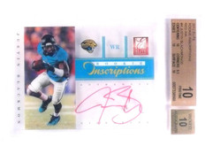 2012 Elite Rookie Inscriptions Red Justin Blackmon autograph rc /30 BGS 10 *5743