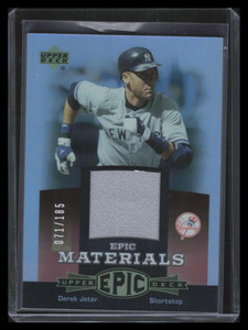 2006 Upper Deck Epic Materials Light Purple dj3 Derek Jeter Jersey 71/185